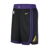 Nike Dri-FIT NBA Los Angeles Lakers City Edition 2023/24 Swingman Shorts - Fekete - Rövidnadrág