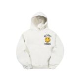 Market Smiley Upside Down Lock-up Hoodie Unbleached Cotton - Fehér - Hoodie
