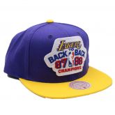 Mitchell & Ness NBA Los Angeles Lakers B2B Snapback HWC - Lila - Sapka