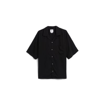 Vans LX Premium Camp Collar Woven Short Shirt - Fekete - Rövid ujjú póló Vans LX Premium Camp Collar Woven Short Shirt - Fekete - Rövid ujjú póló