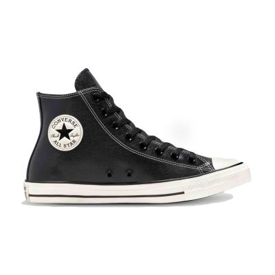 Converse Chuck Taylor All Star Embossed Leather High Top - Fekete - Tornacipő