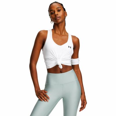Under Armour Tech Mesh Racer Tank White - Fehér - Ujjatlan kompressziós felső Under Armour Tech Mesh Racer Tank White - Fehér - Ujjatlan kompressziós felső