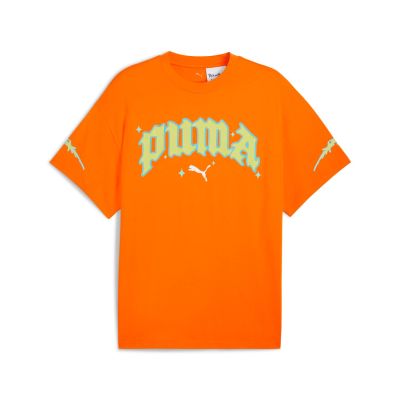 Puma Hoops x Rick and Morty Tee Rickie Orange - Narancssárga - Rövid ujjú póló Puma Hoops x Rick and Morty Tee Rickie Orange - Narancssárga - Rövid ujjú póló