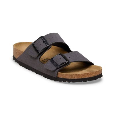 Birkenstock Arizona Birko-Flor Regular Fit Velvet Gray Black Buckles - Szürke - Szandálok Birkenstock Arizona Birko-Flor Regular Fit Velvet Gray Black Buckles - Szürke - Szandálok