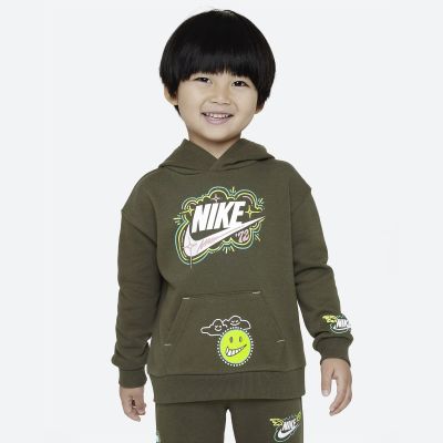 Nike NSW Art Of Play Pullover Hoodie Cargo Khaki - Zöld - Hoodie