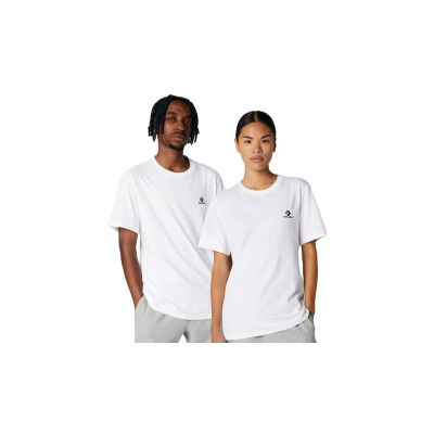 Converse Go-To Embroidered Star Chevron Standard Fit T-Shirt - Fehér - Rövid ujjú póló