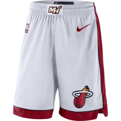 Nike Dri-FIT NBA Miami Heat Swingman Shorts - Fehér - Rövidnadrág