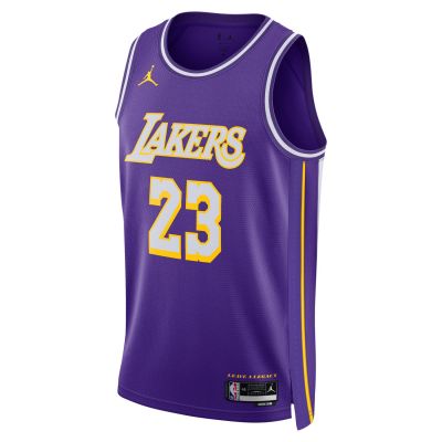 Jordan Dri-FIT NBA LeBron James Los Angeles Lakers 2025/26 Statement Edition Swingman Jersey - Lila - Jersey Jordan Dri-FIT NBA LeBron James Los Angeles Lakers 2025/26 Statement Edition Swingman Jersey - Lila - Jersey