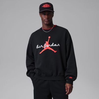 Jordan Brooklyn Fleece Crewneck Sweatshirt Black - Fekete - Hoodie Jordan Brooklyn Fleece Crewneck Sweatshirt Black - Fekete - Hoodie