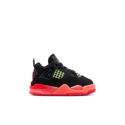 Air Jordan 4 Retro "Black Infrared 23" (TD) - Fekete - Tornacipő