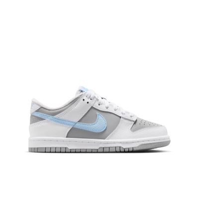 Nike Dunk Low "Light Smoke Grey Celestine Blue" (GS) - Fehér - Tornacipő