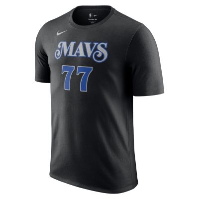 Nike NBA Dallas Mavericks Luka Doncic City Edition Tee - Fekete - Rövid ujjú póló