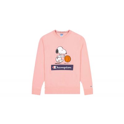 Champion x Peanuts Graphic crewneck Sweatshirt Coral - Rózsaszín - Hoodie