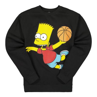 The Simpsons X Chinatown Market Air Bart Arc Sweatshirt Black - Fekete - Hoodie