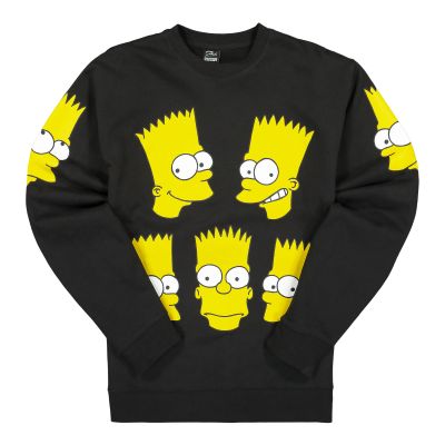 The Simpsons X Chinatown Market Classic Bart Crewneck Sweatshirt Black - Fekete - Hoodie