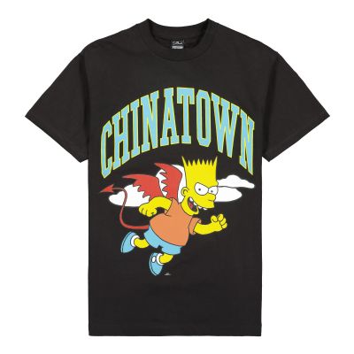 The Simpsons X Chinatown Market Devil Arc T-Shirt Black - Fekete - Rövid ujjú póló