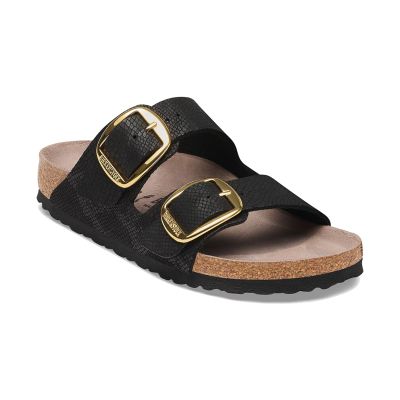 Birkenstock Arizona Big Buckle Synthetics Narrow Fit Python Black - Fekete - Szandálok Birkenstock Arizona Big Buckle Synthetics Narrow Fit Python Black - Fekete - Szandálok