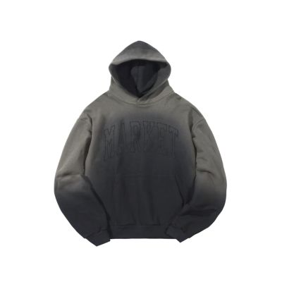 Market Vintage Arc Hoodie Pirate Black - Fekete - Hoodie