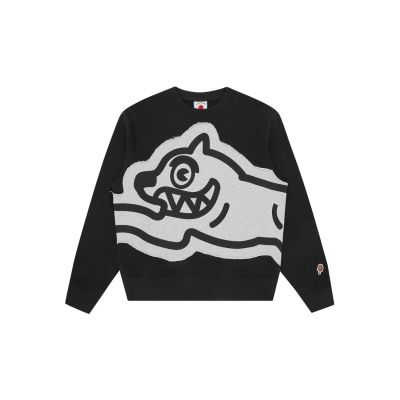ICECREAM Applique Jumbo Running Dog Crewneck Black - Fekete - Hoodie ICECREAM Applique Jumbo Running Dog Crewneck Black - Fekete - Hoodie