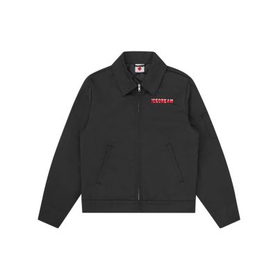 ICECREAM Drippy Quilted Work Jacket Black - Fekete - Dzseki ICECREAM Drippy Quilted Work Jacket Black - Fekete - Dzseki