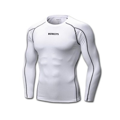 The Streets Longsleeve Compression Top White - Fehér - Hosszú ujjú kompressziós felső The Streets Longsleeve Compression Top White - Fehér - Hosszú ujjú kompressziós felső