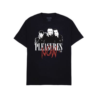 Pleasures Masks T-Shirt Black - Fekete - Rövid ujjú póló
