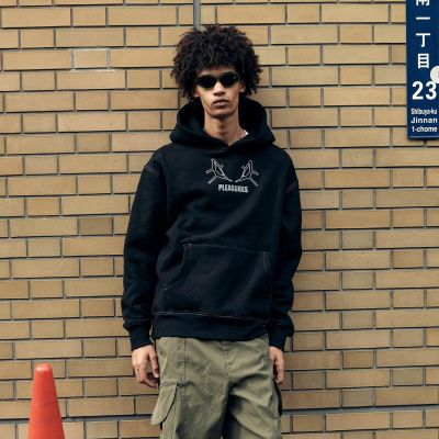 Pleasures Artificial Human Hoodie Black - Fekete - Hoodie