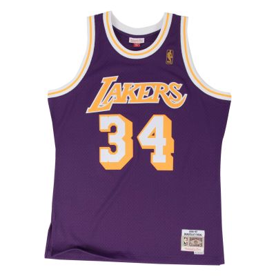 Mitchell & Ness NBA Shaquille O'Neal LA Lakers Swingman Road Jersey - Lila - Jersey
