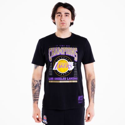 Mitchell & Ness Champions Los Angeles Lakers Tee - Fekete - Rövid ujjú póló