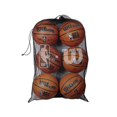 Wilson NBA 6 Ball Mesh Carry Bag Black - Fekete - Kiegészítők Wilson NBA 6 Ball Mesh Carry Bag Black - Fekete - Kiegészítők
