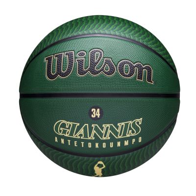Wilson NBA Player Icon Outhdoor  Giannis Antetokounmpo Size 7 - Zöld - Labda